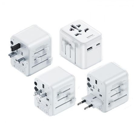 Διεθνής αντάπτορας ταξιδίου 12 watt κατάλληλος για πολλές χώρες με USB/Type C θύρες