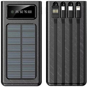 Ηλιακό Power Bank μπαταρία για κινητά - Gps - Camera κ.λ.π. με ψηφιακή ένδειξη φορτίου 20.000mAh και φακό