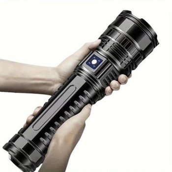 Επαναφορτιζόμενος φακός led με zoom - μεγάλη αυτονομία και εμβέλεια έως 1000 μέτρα
