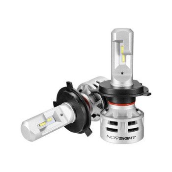NovSight Λάμπες Αυτοκινήτου & Μοτοσυκλέτας A386 N9 H4 Canbus LED 6500K Ψυχρό Λευκό 12-24V 30W 2τμχ