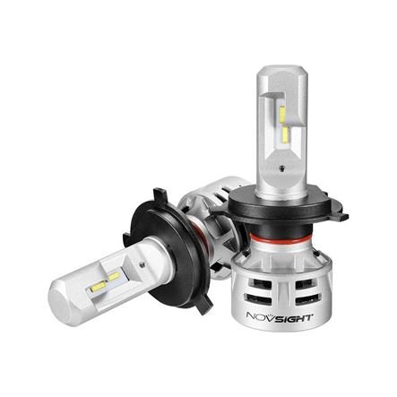 NovSight Λάμπες Αυτοκινήτου & Μοτοσυκλέτας A386 N9 H4 Canbus LED 6500K Ψυχρό Λευκό 12-24V 30W 2τμχ