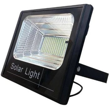 Στεγανός Ηλιακός Προβολέας LED Ψυχρό Λευκό 6000K με Τηλεχειριστήριο – 100W