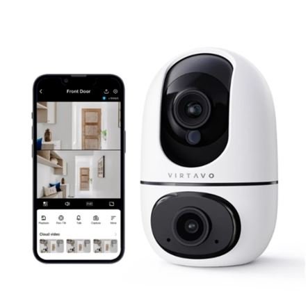 Διπλή Κάμερα Παρακολούθησης WiFi FHD 1080P με Αμφίδρομη Επικοινωνία