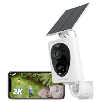 Κάμερα Παρακολούθησης WiFi 2K με Ηλιακό Πάνελ, Μπαταρία και Αμφίδρομη Επικοινωνία