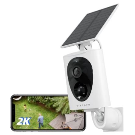 Κάμερα Παρακολούθησης WiFi 2K με Ηλιακό Πάνελ, Μπαταρία και Αμφίδρομη Επικοινωνία