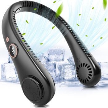 Φορητός ανεμιστήρας λαιμού επαναφορτιζόμενος με 5 ταχύτητες και ψηφιακή ένδειξη μπαταρίας