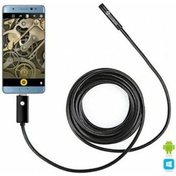 Αδιάβροχη ενδοσκοπική κάμερα με 6 LED usb με 5 μετρα καλώδιο για Android/PC