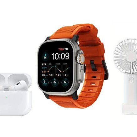 Bluetooth Smartwatch με οθόνη 2,3" για Android/iOs με 4 λουράκια + bluetooth earbuds + επαναφορτιζόμενο ανεμιστηράκι