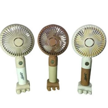Μίνι επαναφορτιζόμενο ανεμιστηράκι χειρός USB με βάση και 3 ταχύτητες