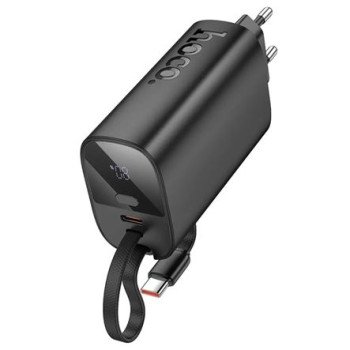 Power Bank 5000mAh PD20W QC3.0A + φορτιστής ρεύματος με 1xUSB-C και καλώδιο Type-C 2 σε 1