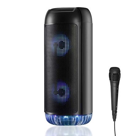 Φορητό ηχείο Bluetooth 30W RMS, AUX-IN, 3.5mm, BT 5.0, USB, micro SD, ραδιόφωνο, μικρόφωνο με LED φωτισμό