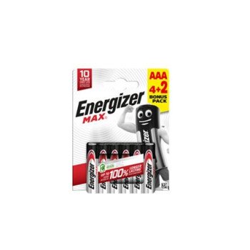 Αλκαλικές μπαταρίες AAA-LR03 MAX F016604 ENERGIZER BP6 4+2