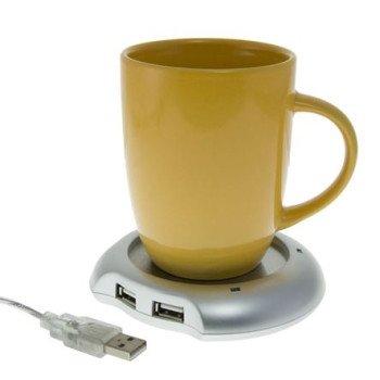 Βάση για ζεστό καφέ - ρόφημα - Warmer Cup Usb Hub 4 θέσεων