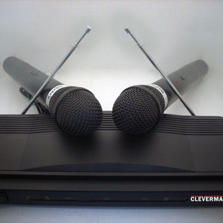 Μικρόφωνα Καραόκε Ασύρματα χειρός με δέκτη - Σετ των 2