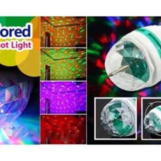 Φωτορυθμική λάμπα LED βιδωτή Ε 27 για disco πάρτυ