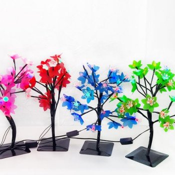 Λουλούδια φωτιζόμενα με led για εορταστική και όχι μόνο διακόσμηση (προσφέρονται σε 4 χρώματα) (Δείτε video)