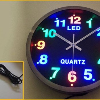 Ρολόι τοίχου Led με φωτιζόμενο καντράν - Διακοσμητικό και ευανάγνωστο από μακριά