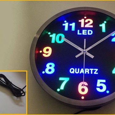 Ρολόι τοίχου Led με φωτιζόμενο καντράν - Διακοσμητικό και ευανάγνωστο από μακριά