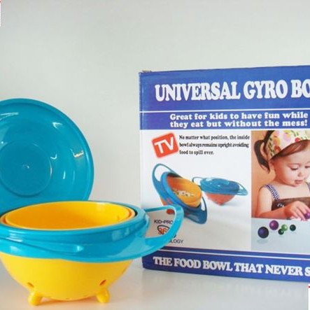 Μαγικό μπόλ φαγητού για μωρά - Universal gyro bawl - Δεν ανατρέπεται με τίποτα - Περιστρεφόμενο 360° χωρίς να πέσει τίποτα κάτω [Δείτε σχετικό video]