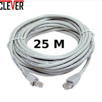 Καλώδιο δικτύου Ethernet CAT5E 25μ - Εσωτερικού + Εξωτερικού Χώρου με φις RG 45