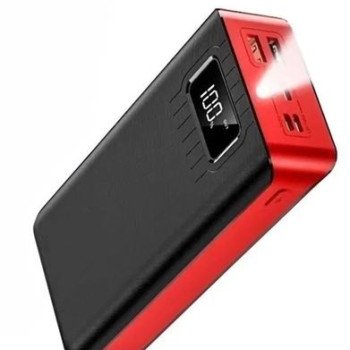 Power Bank μπαταρία για κινητά με ψηφιακή ένδειξη φορτίου και φακό - Φορητός φορτιστής USB 40.000mAh για Smartphones - iPhone - Tablet - GPS κλπ.