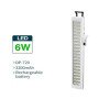 Φωτιστικό ασφαλείας με 60 LED 6 watt με αυτόματη ενεργοποίηση σε περίπτωση διακοπής ρεύματος και αυτονομία έως 6 ώρες