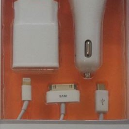 Πολυφορτιστής USB για κινητά τηλέφωνα - tablet  με 3 διαφορετικές κεφαλές και δυνατότητα φόρτισης στον Η/Υ - σπίτι - αυτοκίνητο