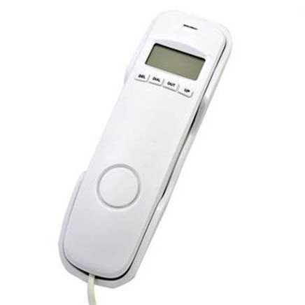 Τηλέφωνο γόνδολα γραφείου - τοίχου με αναγνώριση και 2 μνήμες άμεσης κλήσης (άσπρο χρώμα)