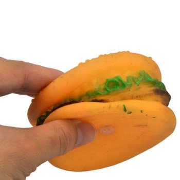 Χάμπουργκερ παιχνίδι με ήχο για λαίμαργους σκύλους