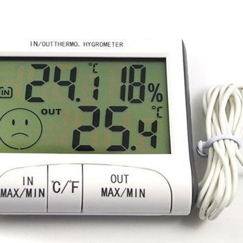 Ψηφιακό θερμόμετρο - υγρασιόμετρο με εξωτερικό αισθητήρα