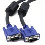 Καλώδιο εικόνας 1,5m VGA 15pin M/M με φίλτρα φερρίτη
