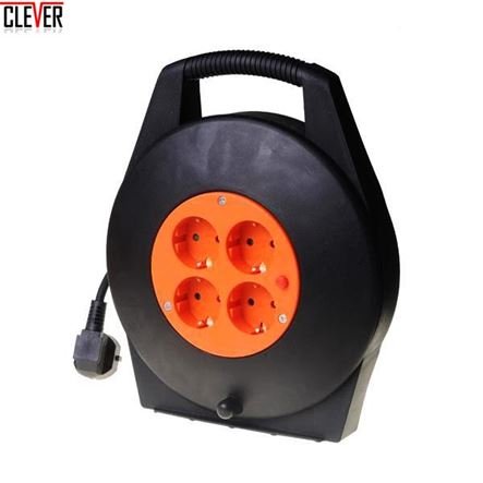 Μπαλαντέζα καρούλι 5 μέτρων με 4 πρίζες σούκο