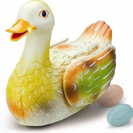 Πάπια που τραγουδάει ένα διασκεδαστικό παιχνίδι gadget που γεννάει αυγά και το διαλαλεί (Δείτε βίντεο)