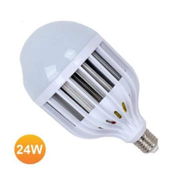 Λάμπα γίγας LED E27 24W με ψύκτρα από κράμα αλουμινίου - Ψυχρό φώς