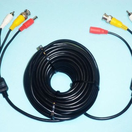 Καλώδιο 10 μέτρων εικόνας ήχου τροφοδοσίας με βίσματα για κάμερες κ.λ.π.