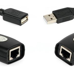 Μετατροπέας - αντάπτορας από αρσενικό USB σε θηλυκό RJ45 και επέκτασης από θηλυκό USB σε θηλυκό RJ45