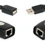 Μετατροπέας - αντάπτορας από αρσενικό USB σε θηλυκό RJ45 και επέκτασης από θηλυκό USB σε θηλυκό RJ45
