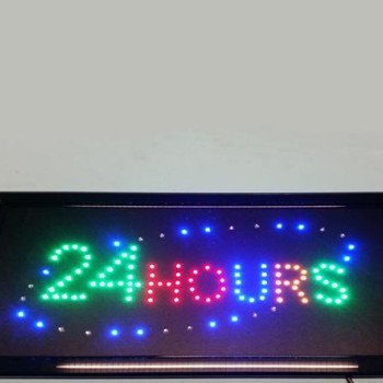 Φωτιζόμενη LED πινακίδα καταστημάτων - 24 HOURS