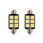 Λαμπτήρες αυτοκινήτου LED Canbus λαμπάκι πλαφονιέρας 36ΜΜ 12VOLT (Σέτ 2 τεμαχίων)