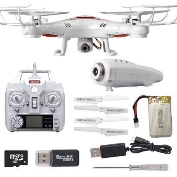 Drone - Ελικόπτερο με HD Κάμερα και καταγραφή σε Κάρτα Μνήμης + Κοντρόλ Υψηλής Εμβέλειας 175 μ.