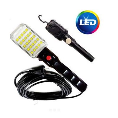 Φορητή μπαλαντέζα εργασίας - συνεργείου με 25 LED και καλώδιο μήκους 9 μέτρων - με ενσωματωμένο μαγνήτη και γάντζο