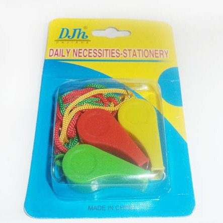 Σφυρίχτρα κλασική με κορδόνι - Σετ 3 Τεμαχίων