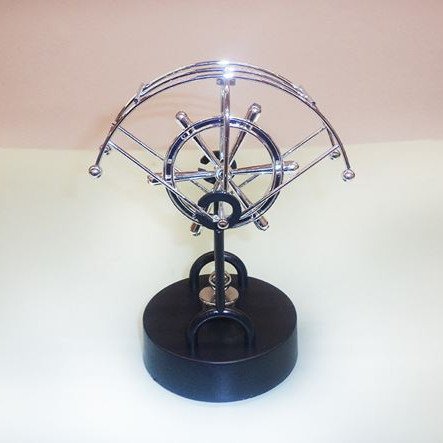 Μαγνητικό διακοσμητικό γραφείου - τιμόνι καπετάνιου με αέναη κίνηση [Δείτε Σχετικό Video]