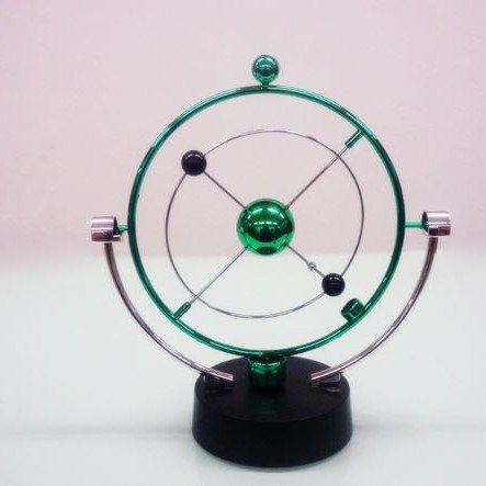 Μαγνητικό διακοσμητικό γραφείου - περιστρεφόμενος πράσινος πλανήτης με αέναη κίνηση [Δείτε Σχετικό Video]