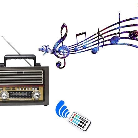 Ραδιόφωνο ρετρό 3 Bands τηλεχειριζόμενο - USB MP3 επαναφορτιζόμενο - Υποδοχή USB - SD/TF card - Bluetooth λειτουργία