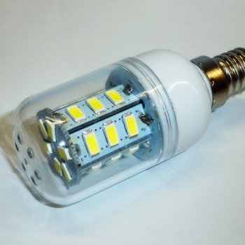 Λάμπα οικονομίας LED Ε14 24SMD -5730 για πορτατίφ (μήκος 5 cm)