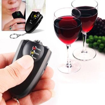 Συσκευή-Αλκοτέστ-Αλκοολόμετρο μπρελόκ με φακό