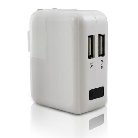 Κρυφή κάμερα καταγραφικό ενσωματωμένη σε φορτιστή usb κινητού με ανίχνευση κίνησης και ανάλυση FHD