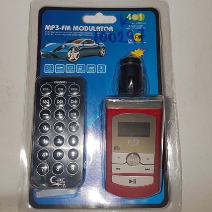 FM Transmitter αυτοκινήτου Car - Αντάπτορας μουσικής δέχεται κάρτα  sd ή usb stick για απεριόριστη μουσική στο αυτοκίνητο