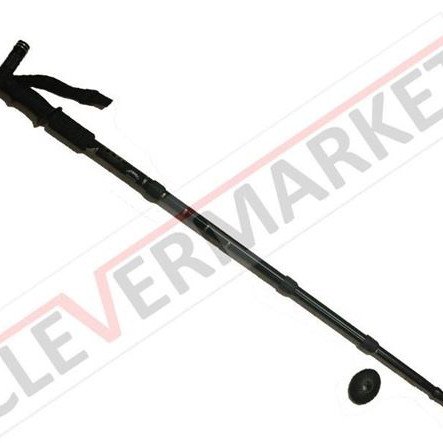 Τηλεσκοπικό μπαστούνι - μπατόν με ισχυρό φακό 9 LED - Πυξίδα απαραίτητο για πεζοπόρους - ορειβάτες - ηλικιωμένους